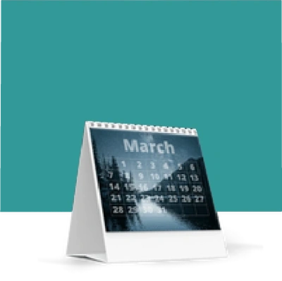  Desk Calendars Aqua